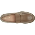 thumbnail image 5 of Cole Haan Camea Irish Coffee Leather Rounded Toe Slip On Block Heeled Loafers (Irish Coffee Leather, 8), 5 of 6