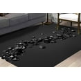 thumbnail image 3 of Abstract Rug, Modern Rug, Office Decor Rug, Printed Rug, Non-Slip Carpet, Spheres Rugs, Black Rug, Modern Rug, Non-Slip Carpet, Runner Rug, 5.9'x9.2' - 180x280 cm, 3 of 8