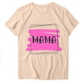 thumbnail image 1 of Blusas de Manga Corta para las Mujeres Divertido Impreso Cuello Redondo Tee, Vintage Humor Gráfico Blusas de Primavera para las Mujeres, 1 of 3