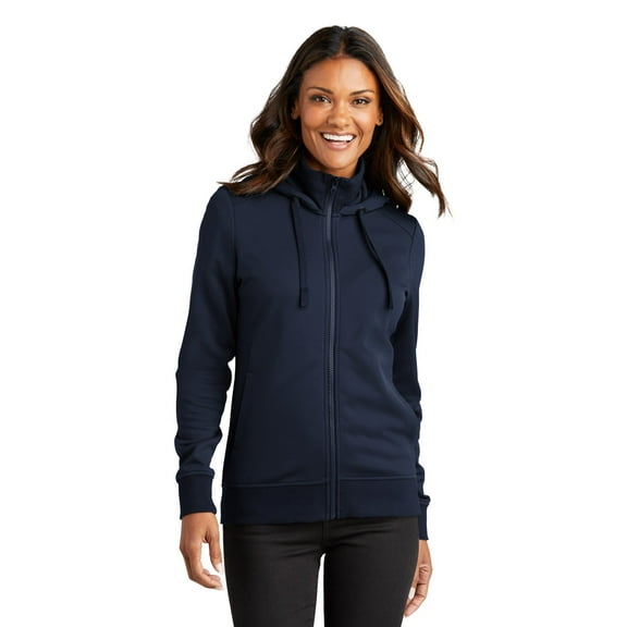 Port Authority Ladies Smooth Fleece Hooded Jacket L814
