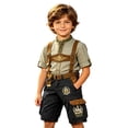 thumbnail image 4 of Whouriu Boys Oktoberfest Cargo Shorts Summer Belt Casual Bottoms with Pockets, Sizes 5-14, 4 of 4