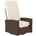 thumbnail image 1 of CoSoTower Outdoor Rattan Wicker Lounge Chair with Footrest & Soft Cushion for Patio, Garden, Backyard, Cream White, 1 of 7