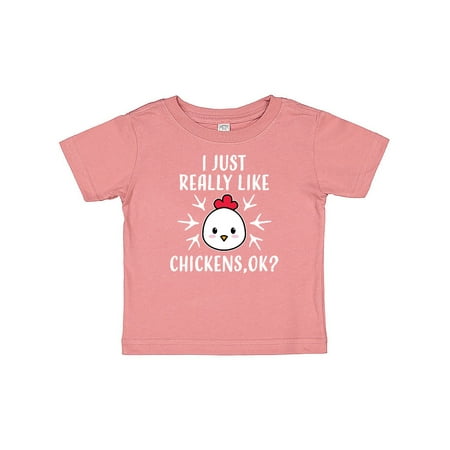 

Inktastic I Just Really Like Chickens Ok Gift Baby Boy or Baby Girl T-Shirt