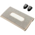 thumbnail image 3 of Sun Visor Tissue Holder Car Mounted Paper Towel Access Beige Rectangular 23.2X12.8cm 1Pcs, 3 of 3