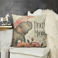 thumbnail image 2 of SHANXI Big Little One Home Decorative Throw Pillow Cover, Pink Moon Cloud Cushion Case 12x12in, 2 of 5