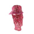 thumbnail image 3 of Almencla Chapeau de Soleil Décontracté Léger Respirant Protecteur pour Extérieur Rue Vacances Rouge rose, 3 of 8