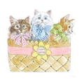 thumbnail image 3 of Grove, Beth 15x15 Black Modern Framed Museum Art Print Titled - Easter Kitties I, 3 of 5