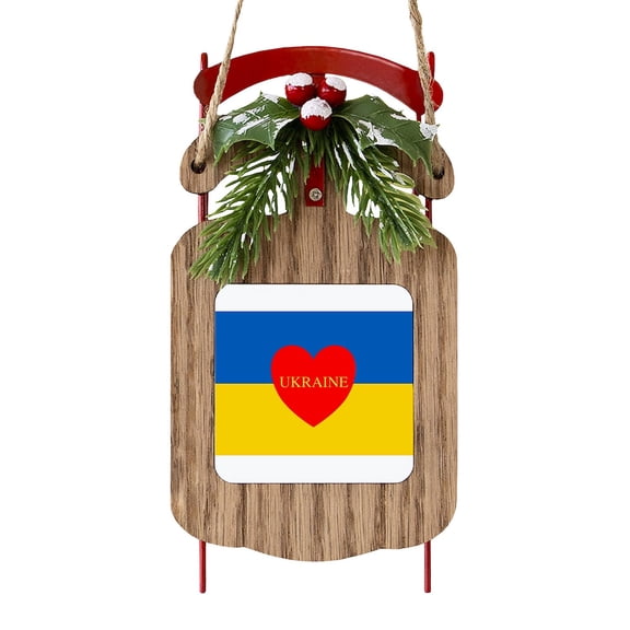 CafePress - National Flag Of Ukraine High Qualit - Sled Ornament