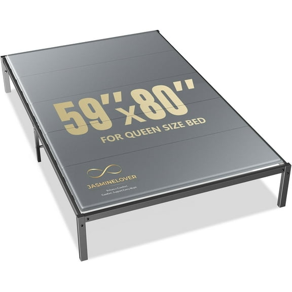 Bunkie Board Queen Size 59"x80" Bed Boards for Under Mattress - Heavy Duty Reinforced Wood Support Board with Anti-Sag Design, Fits Metal Frames/Platform Beds/Sleeper Sofas