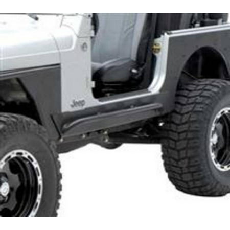 - Smittybilt 2004-2006 Jeep Unlimited LJ XRC Rock Sliders With Step Black Textured 76868