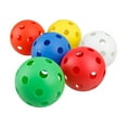 thumbnail image 1 of facefd Pet Ball Multicolore Taille Compacte Outils de Jeu Creux Chiot Jouets Jouet Léger Chien Récupérer 26 Trous Entraînement Prop Couleur Mixte, 1 of 3