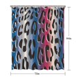thumbnail image 5 of Colorful and Black Of Leopard Print Shower Curtain 72"x84" ,Bathroom Decorative Shower Curtains Set with 12 Hooks,Modern Waterproof Washable Shower Curtain, 5 of 6