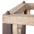 thumbnail image 3 of LNC 8-Light Farmhouse Distressed Grayish Wood and Rustic Bronze Linear Chandelier, 3 of 12