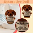 thumbnail image 4 of Positive Crochet Animals Golden Retriever Puppy Gifts, Graduate Essentials Stuffers Handmade Crochet Pug for Friend Coworkers Dog Mom Dad, Emotional Inspirational Little Reminders Support, 4 of 6