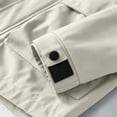 thumbnail image 5 of Men's Tactical Softshell Hooded Jacket, Windproof Waterproof Loose Casual Sport Rain Coat with Multi Snap Pockets, Outdoor Outerwear for Commuting Hiking Camping Beige, 5 of 7