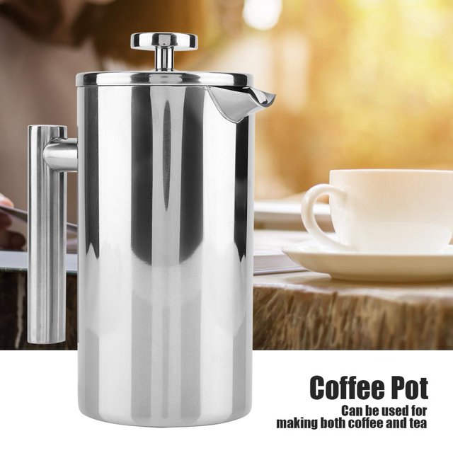 800ml/1000ml Cafetera de Prensa Francesa Cafetera de Doble Pared de Acero Inoxidable Cafetera de Prensa con Filtro Cafetera de Acero Inoxidable para Hacer Café y Té Mejor Regalo(1000ml) Unbranded JY11375-02