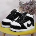 thumbnail image 2 of Sneakers-like Plush Slippers Creative Wrapping Fuzzy Warm Winter Indoor Drag Shoes Cotton Shoes, 2 of 5