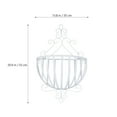 thumbnail image 2 of KALLORY European Style Wall-Mounted Iron Flower Pot Holder, 1 Set, 20.87 x 13.78 x 6.3 Inches, Decorative Plant Hanger, 2 of 8