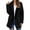 Black, variant on Womens Fall Fashion 2022 Cardigan Fuzzy Hooded Cardigan Long Sleeve Soft Chunky Knit Sweater Open Front Cardigan Outwear Sale Items Clearance Prime Cheap