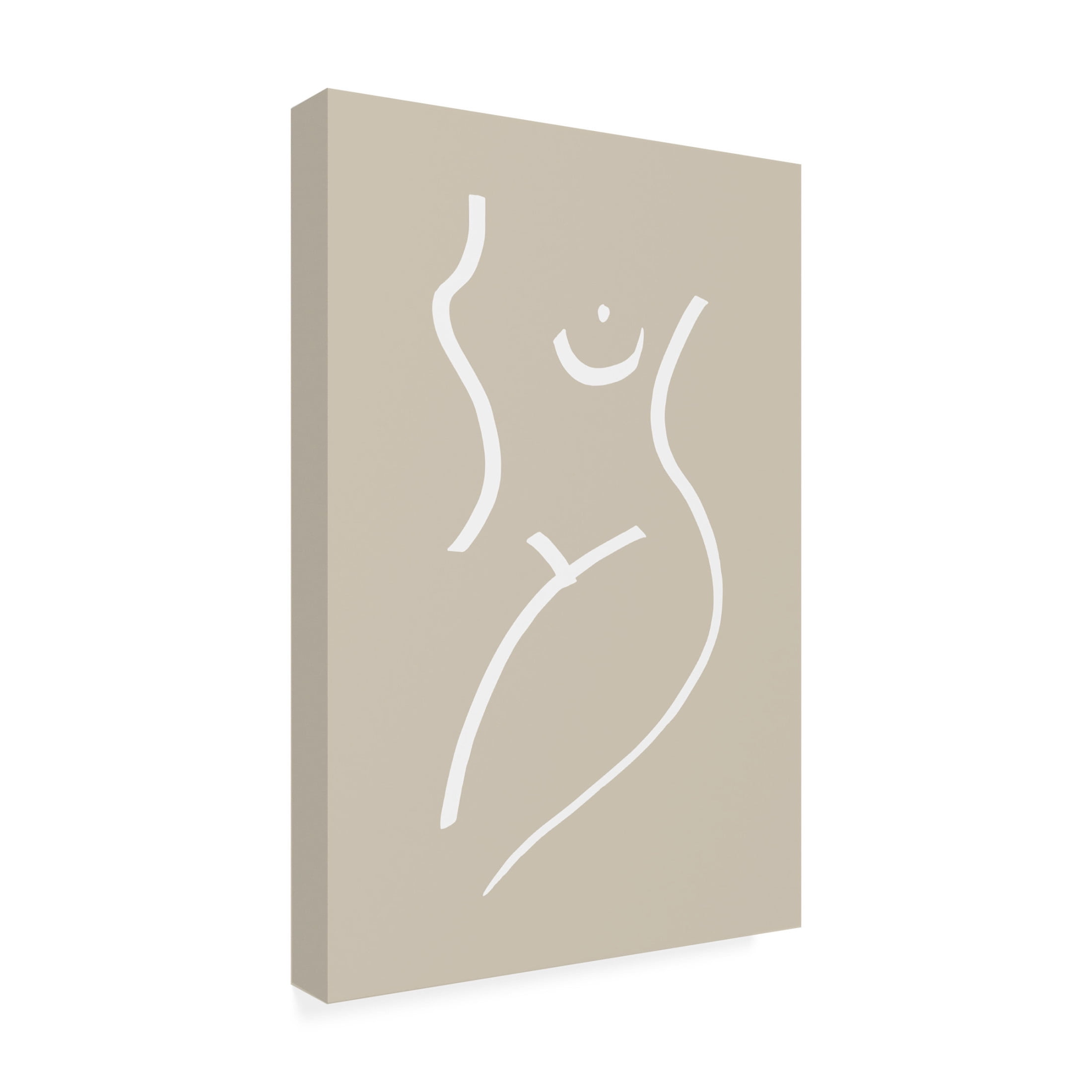 Pictufy Studio 'Body Sketch Sand' Canvas Art - 30 x 47 Inches
