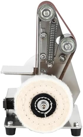 Belt Sander - Electric Bench Grinder Sanding Machine, 7 Adjustable Table Top Grinder Polisher Buffer for DIY Craft Woodworking Stained Glass Jewelry Making