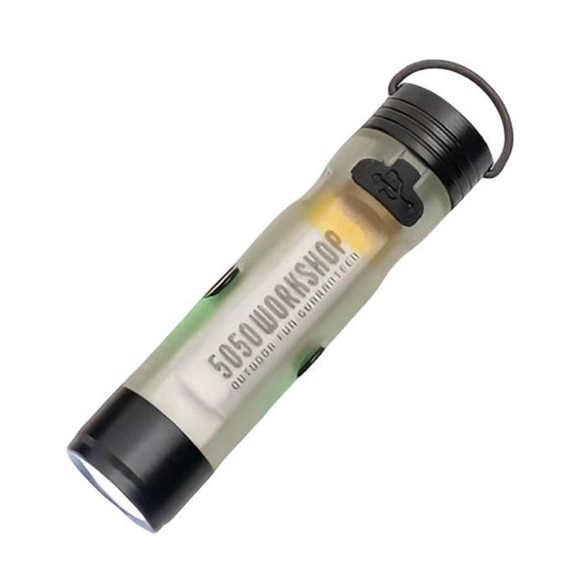 Lttoisl Portable Mini LED Flashlight with Strong Dual-Light Illumination, Long Endurance USB Rechargeable Hook & Clip Light, 350 Lumens, 4 Colors