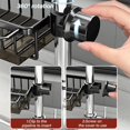thumbnail image 4 of Kitchen Sink Faucet Organizer - 2024 New Kitchen Faucet Storage Sink Caddy Organizer Rack Sponge Brush Holder Kitchen Sink Organizer Sponge Tray Rack Dish Scrubber Holder Sink Shelf (Grey, Left), 4 of 5