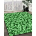 thumbnail image 2 of Ahgly Company Indoor Square Patterned Green Area Rugs, 6' Square, 2 of 6