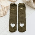 thumbnail image 2 of Diufon Fall Socks for Women Winter Cute Graphic Cozy Thickened Warm Socks Casual Fuzzy Home Slipper Socks, 2 of 3