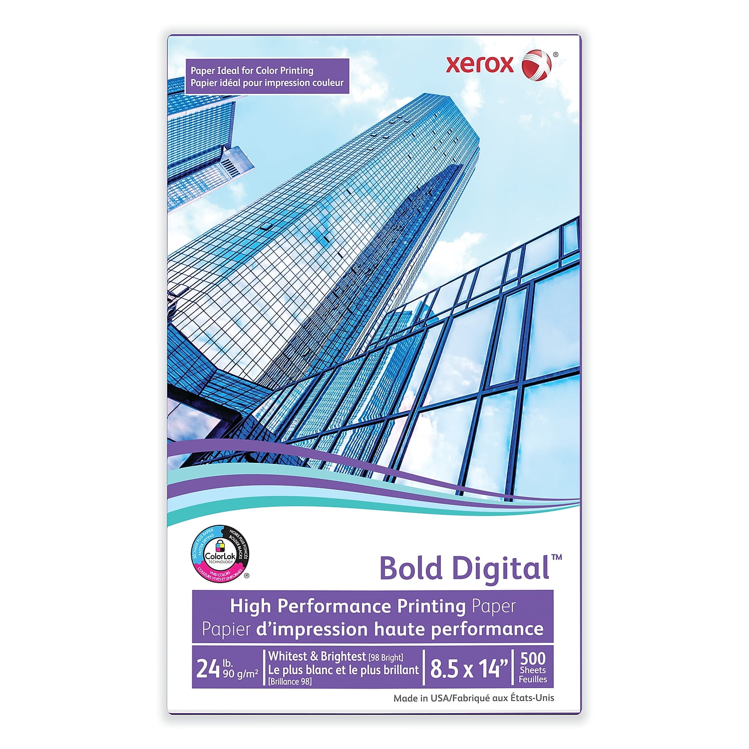 Xerox Bold Digital Coated Gloss Printing Paper, Letter Size (8 1/2 x 11),  94 (U.S.) Brightness, 80 Lb Cover (210 gsm), FSC Certified, 250 Sheets Per  Ream, Case Of 8 Reams