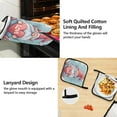 thumbnail image 4 of Gnome and Love Heart 5 Pcs Kitchen Set Heat Resistant Oven Mitts and Non-Slip Pot Holders with Adjustable Cooking Apron, 4 of 6