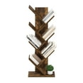 thumbnail image 5 of Furinno Tree Bookshelf 7-Tier Floor Standing Tree Bookcase, Amber Pine, 5 of 7
