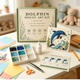 thumbnail image 4 of Dolphin Mosaic Art Kit, DIY Ocean Animal Mosaic Craft Set for Kids, All-in-One Handmade Art Supplies, Creative Birthday Gift, 4 of 4