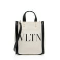 thumbnail image 1 of Pre-Owned Valentino Canvas Rockstud VLTN Grande Plage N/S Mini Tote, 1 of 2