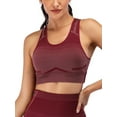 thumbnail image 2 of KingShop Women Sports Bra Vest Tank Double Layer Crossback Yoga Jogging Yoga Underwear Padded Bras, 2 of 6