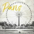 thumbnail image 2 of Grey, Jace 26x26 Gold Ornate Wood Framed with Double Matting Museum Art Print Titled - Roue De Paris Yellow, 2 of 4
