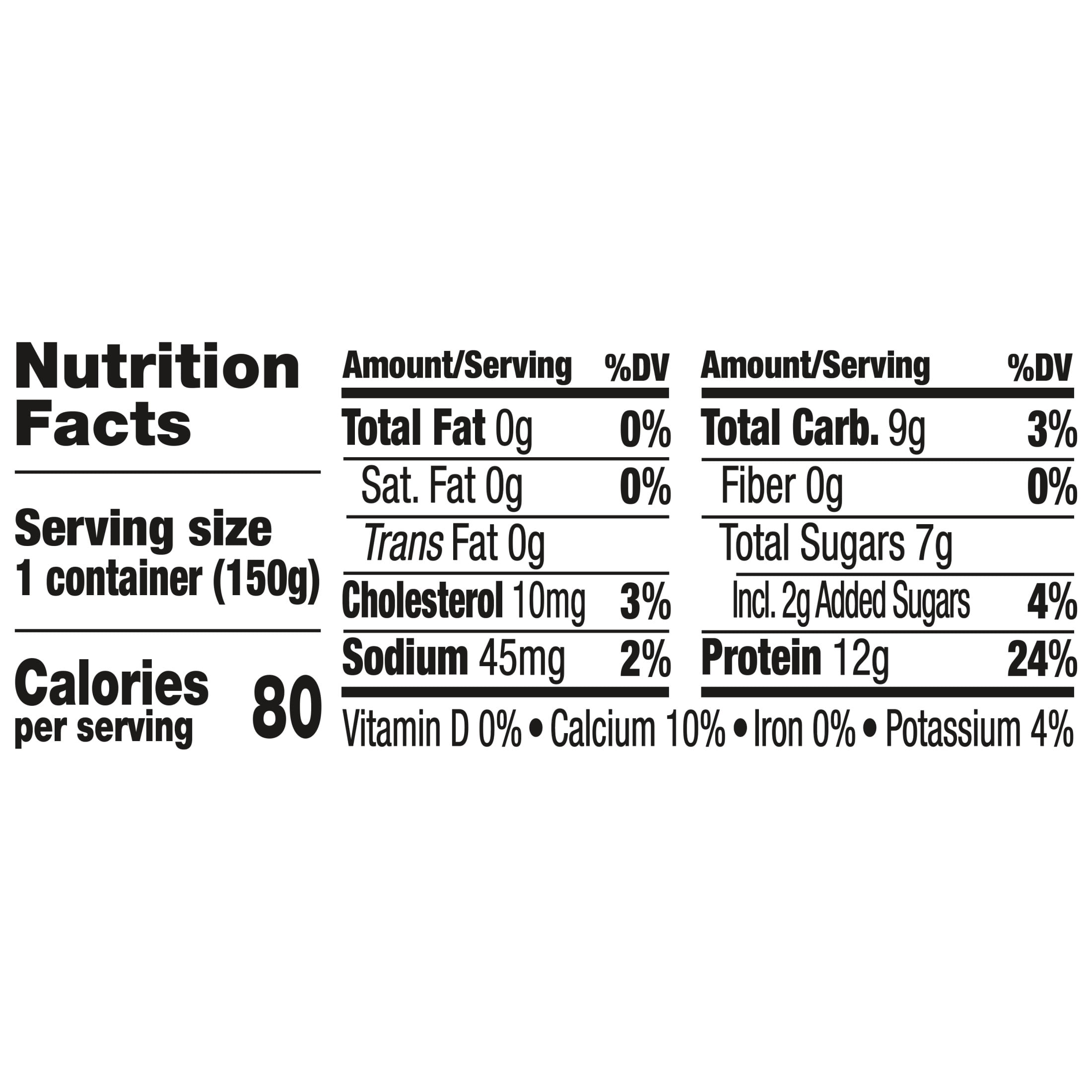 Light + Fit Banana Cream Greek Fat Free Yogurt Cup, 5.3 oz