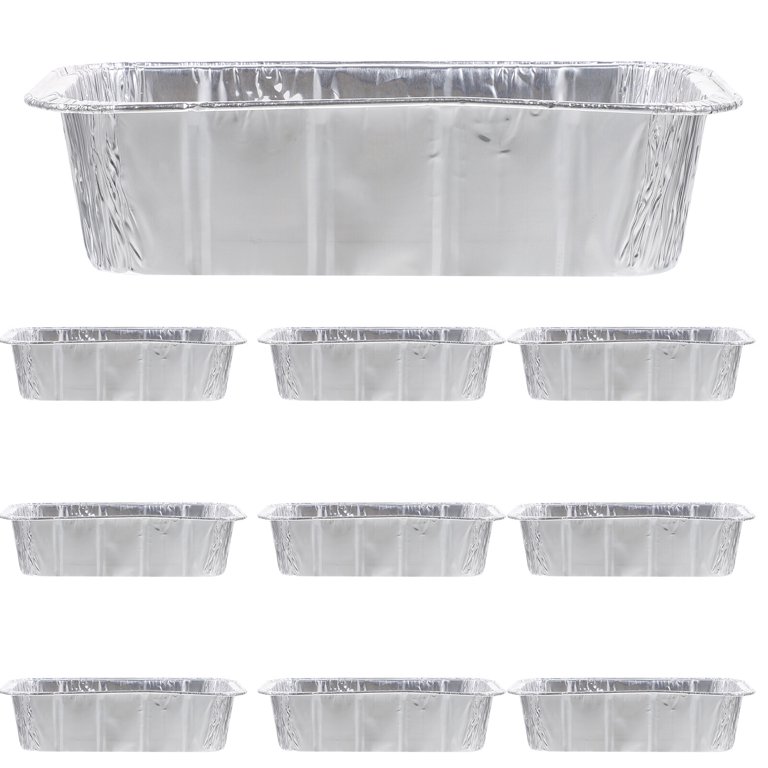 10pcs Disposable Aluminum Foil Baking Pans, Various Sizes Round