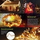 thumbnail image 3 of Cadena de luces solares Lámpara de hadas de alambre de cobre impermeable (Warm 200LED) Blanco, 3 of 5