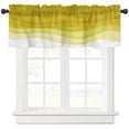thumbnail image 2 of Gradient Yellow Watercolor Small Curtain Rod Pocket Short Curtains Half Drapes Partition Cabinet Door Window Curtains Home Decor, 2 of 6