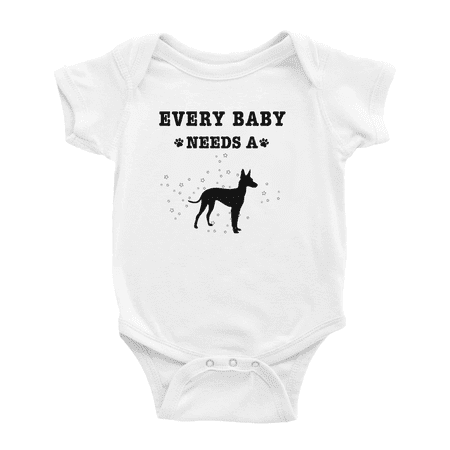 

Every Baby Needs A Cirneco dell Etna Dog Funny Baby Bodysuit For Boy Girl 0-3 Months