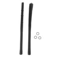 thumbnail image 2 of Cepillos de tambor de Jazz retráctiles, juego de batería de percusión con mango de goma profesional, cepillo de cáscara de nailon para banda de Jazz, , negro Sunnimix cepillo de tambor, 2 of 8