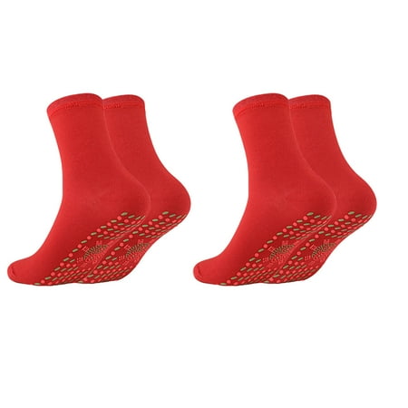 

BYCZX Self-heating Socks Comfortable Stretch Durable Massage Warm And Cold-resistant Cotton Socks 2PC