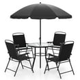 thumbnail image 4 of Costway 6 Pieces Patio Dining Set with Umbrella Outdoor Table and Chairs Set for Garden, 4 of 10
