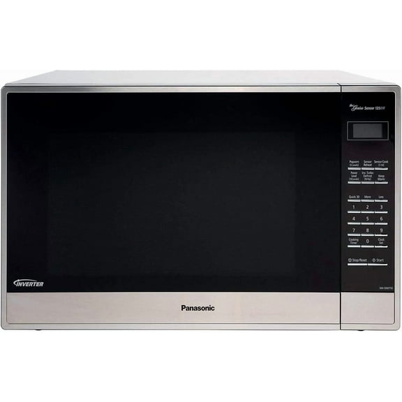 Restored Panasonic NN-SN975S 2.2 Cubic Ft 1250 Watt Microwave Oven, Stainless Steel (Refurbished)