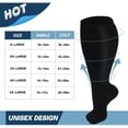 thumbnail image 3 of SUTENGDA Chaussettes de Compression Grande Taille pour Femmes & Hommes 20-30 mmhg Bas Larges Genouillères pour Récupération de Circulation, 3 of 6