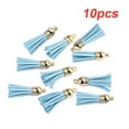 thumbnail image 3 of justharion 10 Pieces Keychain Charms Tassels Decorations Accessory Finding Supplies Craft Accessories Jewelry Making Props Tassel for DIY Sky blue, 3 of 5