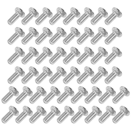 

50 Pcs Stainless Steel Carriage Screws Carriage Bolts Shelf Screws Accessories