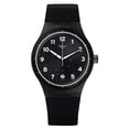 thumbnail image 1 of Swatch SUTF400 Men's Sistem51 Sistem Gentleman Black Dial Black Silicone Strap Automatic Watch, 1 of 1