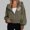Army Green, variant on Hooded Winter Coats for Women Long Sleeves Trendy Heart Printed Sweatshirts White Fall Full Zip Lightweight Jacket,S
